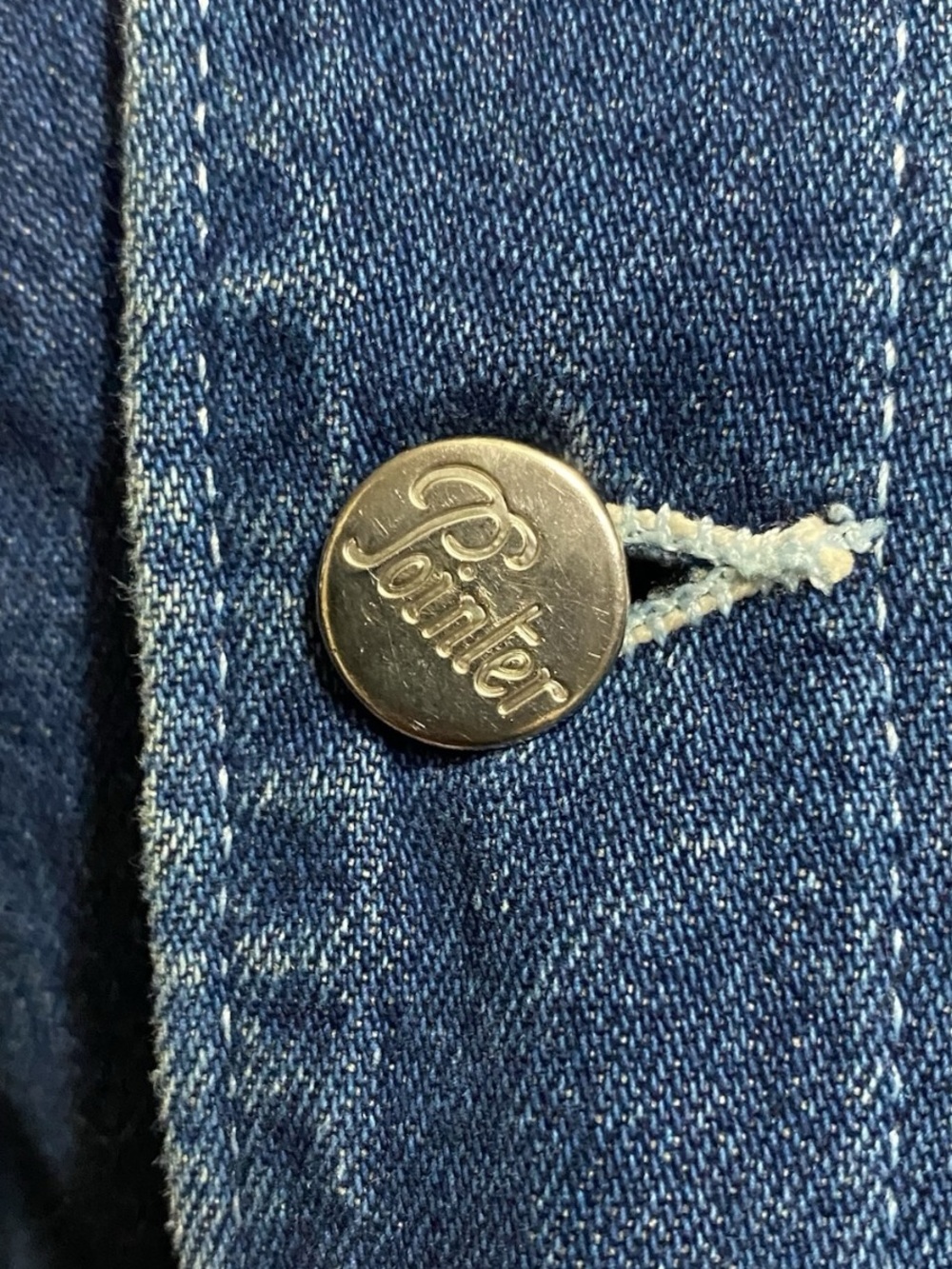 Vintage Pointer Denim Chore Coat Barn Jacket 4X 5X USA Workwear Streetwear - Picture 4 of 14